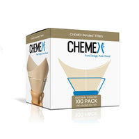 Chemex Pre-Folded Natural Filter Squares (FSU-100) available from ozonecoffee.surf