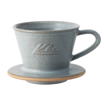 Kalita Wave MI Ceramic Dripper (Sand Grey) 155 front view