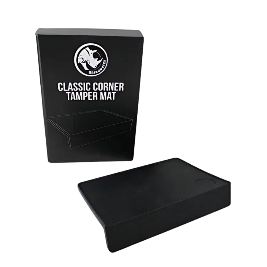 Rhino Coffee Gear Classic Corner Tamping Mat available from Ozone Coffee at ozonecoffee.surf
