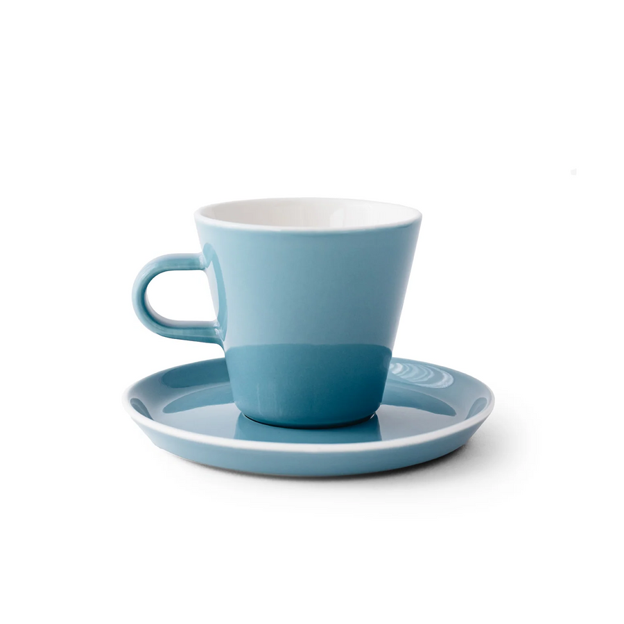 Acme Roman Medium Small Kokako (Blue) 250ml and saucer