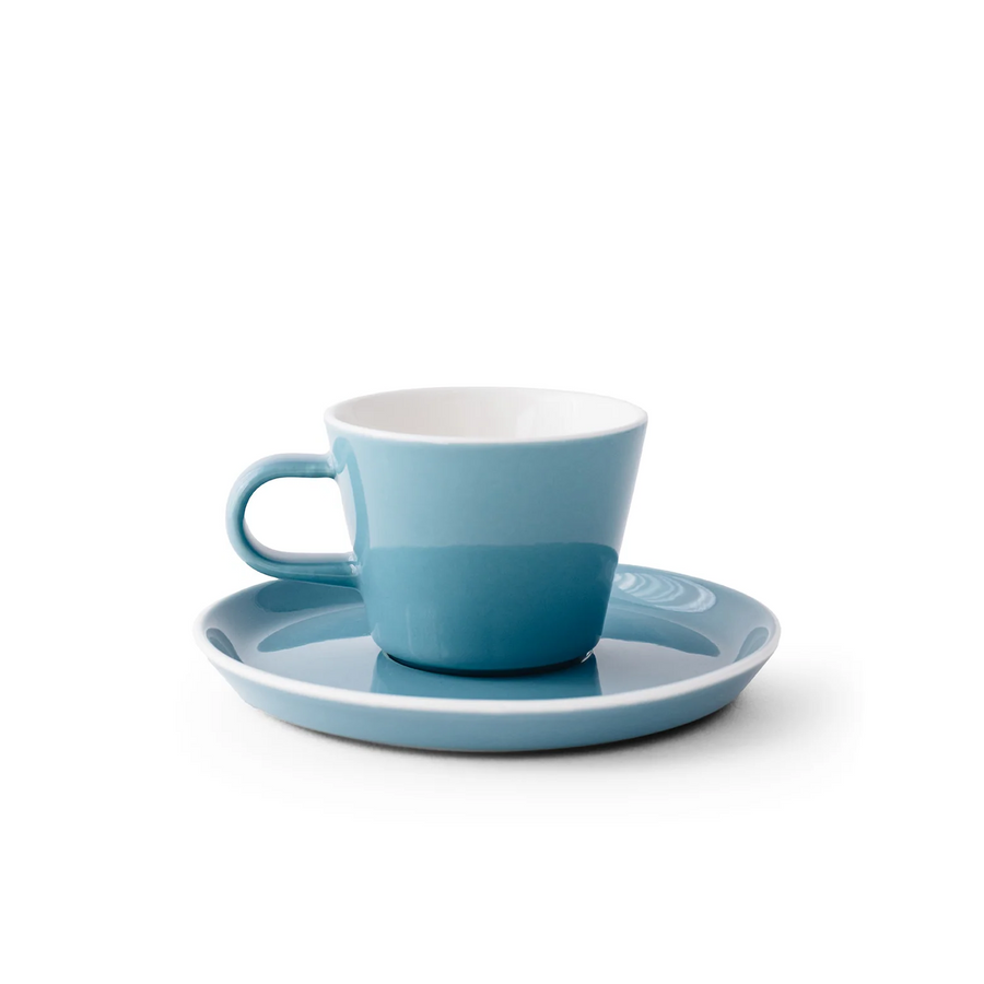 Acme Roman Cup Small Kokako (Blue) 150ml and saucer