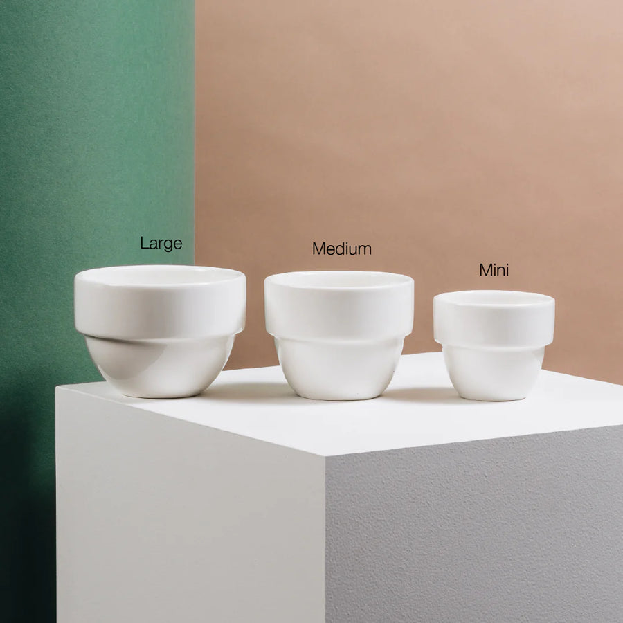 Acme Taster cupping bowl range: Mini 110ml, Medium 210ml, Large