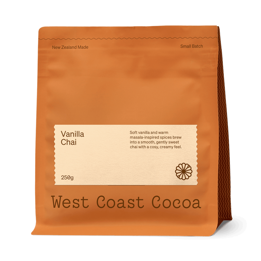 West Coast Cocoa Vanilla Chai available to by from Ozone Coffee at ozonecoffee.surf