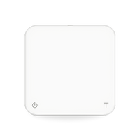 Acaia Pearl scale in Classic White — top view